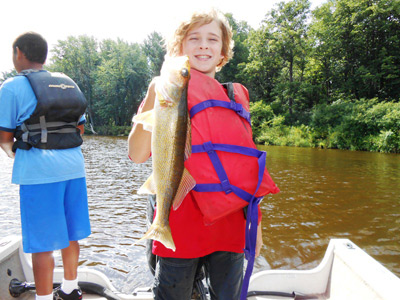 Nathaniel House with a nice walleye