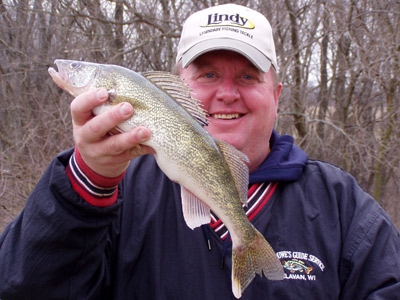 Author Dave Duwe with a Turtle-Flambeau walleye