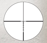 BDC 600 reticle with open circle aiming points.