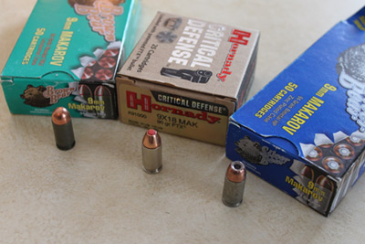 Sample of 9x18 Makarov Ammo