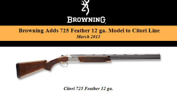 Browning Feather 12 Gauge