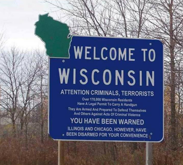 If this is not an authentic sign...shall we start a petition to make it the official Wisconsin welcome banner? welcome to Wisconsin