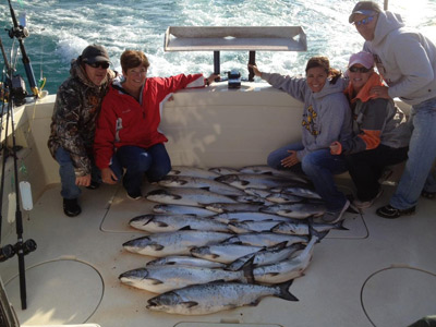 Salmon Fishing Lake Michigan