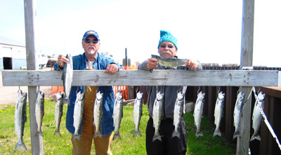 Lake Superior coho fishing