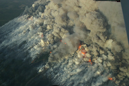 Douglas and Bayfield County Forest Fire