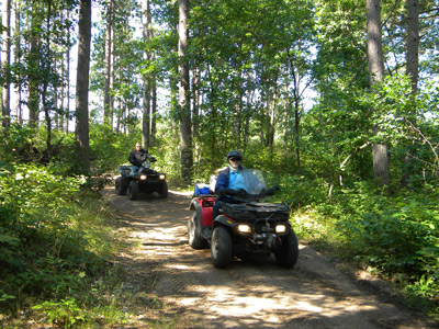 Enjoying the trails near Minong, Wisconsin