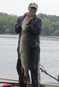 John Steckle with a 52 1/2 inch musky