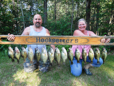 John and Erin Couillard with some nice crappies