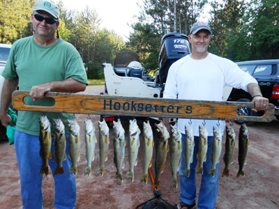 3 man limit of walleyes with Hooksetters Guide Phil Schweik