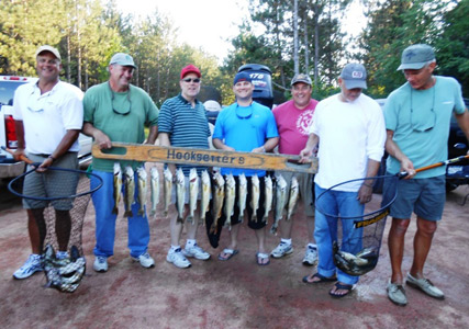 The Mark Whitaker group with a great catch of walleyes