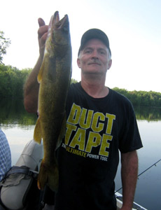 Dave Johnson with a nice walleye