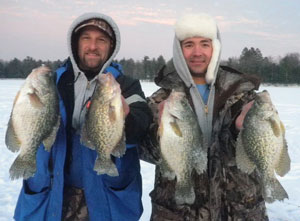 Schweik anglers with crappies