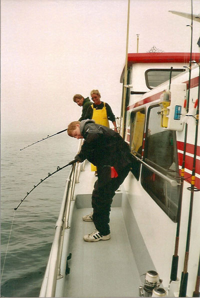 man on fishing boat in Alaska