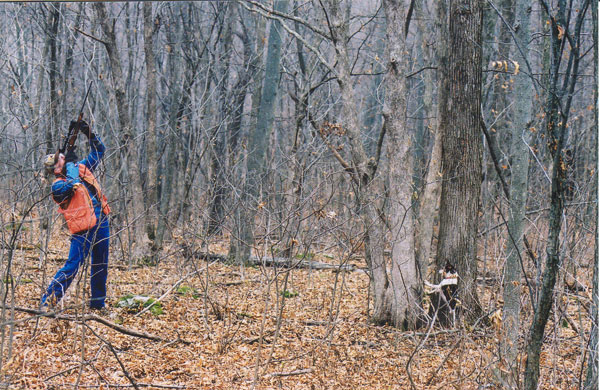 Squirrel Hunting Terry Mihlbauer Wisconsin Photo by Dick Ellis