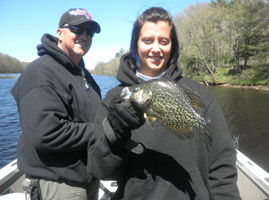 Kelly Kronshagen with a nice crappie