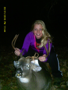 Caitlin deer hunting