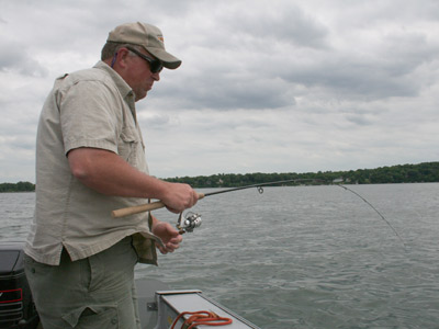 Fishing for perch Lake Mendota, Madison WI