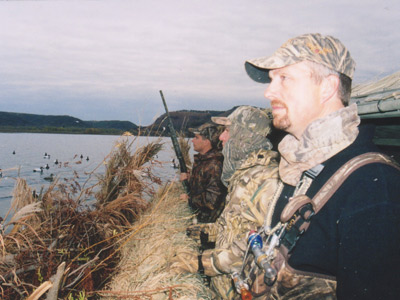 Canvasback hunting