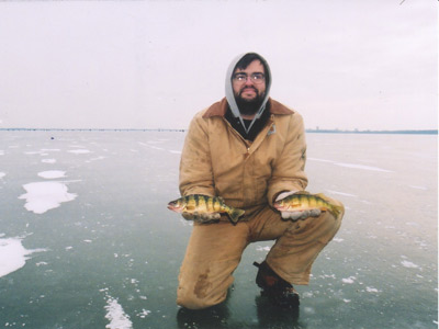 photo of angler on Lake Mendota