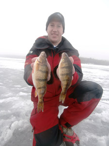 Icefishing perch