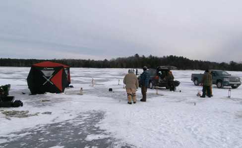 ice fishing Wisconsin