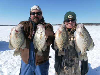 Ice fishing central Wisconsin