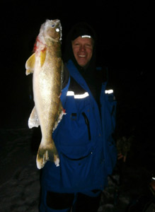 Duane night walleye