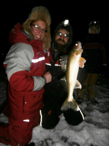 First Ice Fishing Walleye