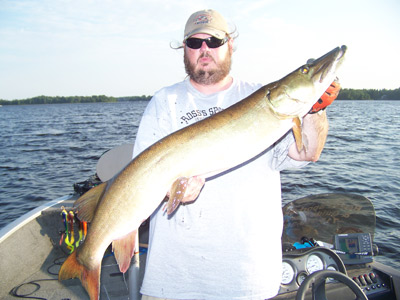 John Carlson with a 43.25" released Musky