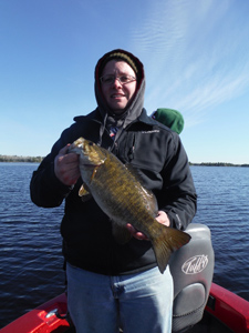 Smallmouth bass fishing