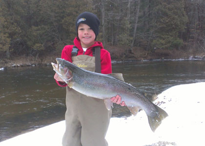 White River steelhead fishing
