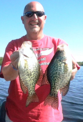 Don Pankratz with a couple of crappies