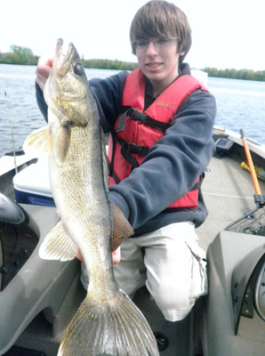 Corey Feldkamp with a nice walleye