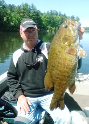 Phil Schweik with a nice smallmouth bass