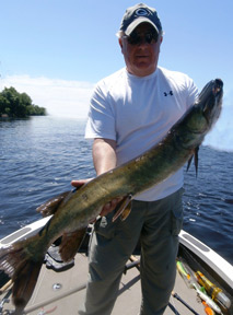 Musky fishing central Wisconsin