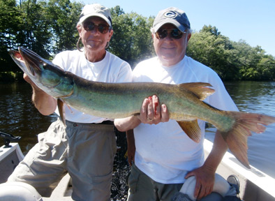 Charlie Peth and Doug Aziz with Charlie's musky