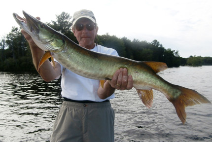 Charlie Peth with his 2nd musky of the day