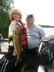 Nathaniel house with a nice Wisconsin River walleye