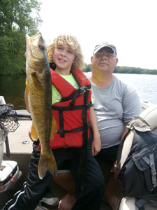 Nathaniel house with a nice Wisconsin River walleye