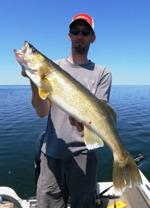 Jeff Wieloch with a nice Green Bay walleye