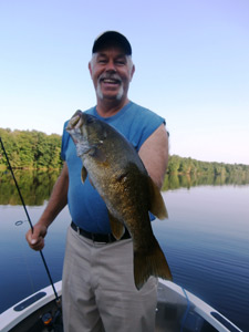 Dennis Hintz with a nice smallmouth bass