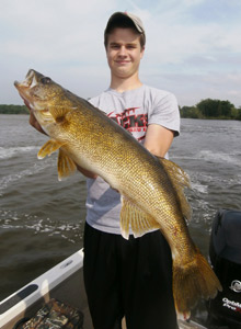 Andy Cravens with a nice walleye