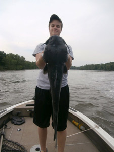 Andy Cravens with a nice catfish