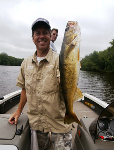 John Sparbel with a nice walleye.
