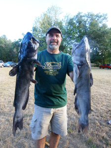 A couple of good Wisconsin River catfish