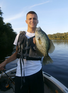 Will Johnson with a nice crappie