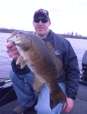 Eric Marone with a nice smallmouth bass