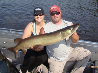 Musky caught on Lake Duroy