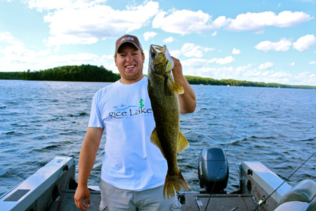 Walleye fishing Rice Lake Wisconsin