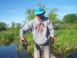 Richland County bluegill fishing